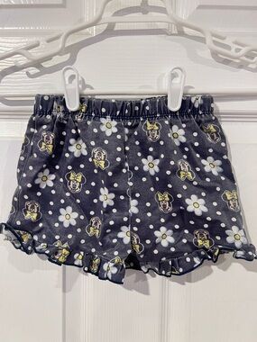 Disney Navy Daisy & Minnie Print Ruffle Shorts Y2K